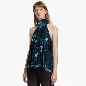French connection Velvet Floral Top size: XS New